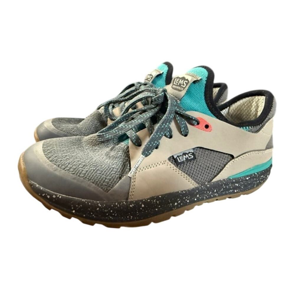 Lems Mesa Safari Sneakers Men's Size 8.5D Gray Teal Trail Hiking Shoes LM220401